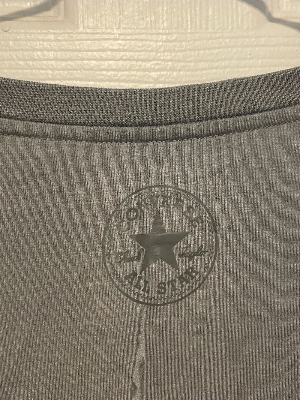 Converse Gray Long-Sleeve Logo Tee